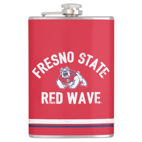 Fresno State  Red Wave _ Classic Hip Flask