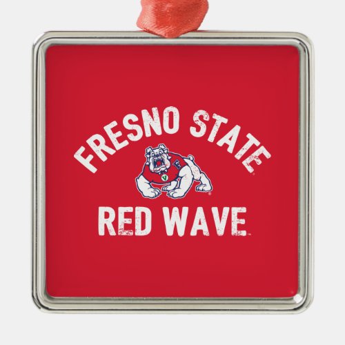 Fresno State  Red Wave _ Classic Metal Ornament