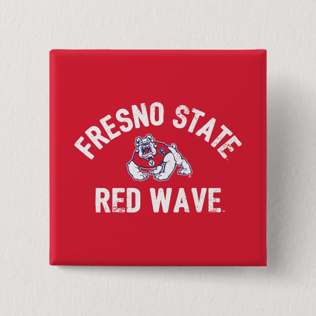 Fresno State | Red Wave - Classic Pinback Button (Front)