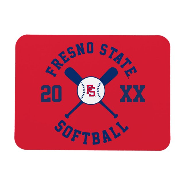 Fresno State Softball Magnet (Horizontal)