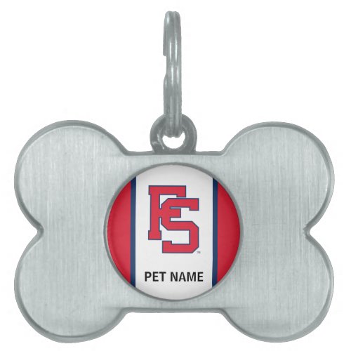 Fresno State Softball Pet Name Tag