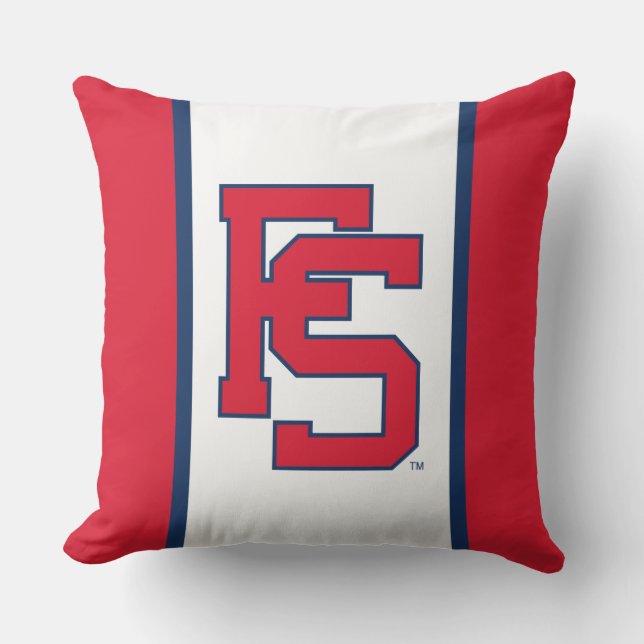 Fresno State Softball Throw Pillow (Front)