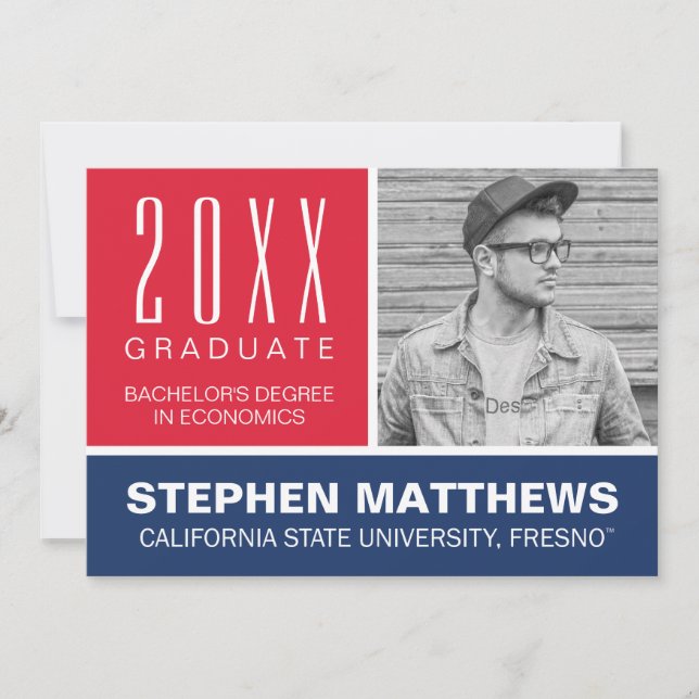 Fresno State University Graduation Announcement (Front)