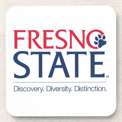 Fresno State University Slogan Beverage Coaster