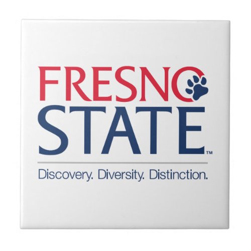 Fresno State University Slogan Ceramic Tile