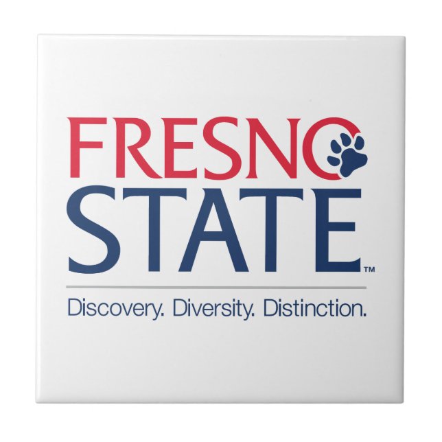 Fresno State University Slogan Ceramic Tile (Front)