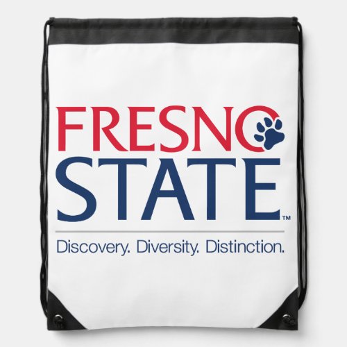 Fresno State University Slogan Drawstring Bag