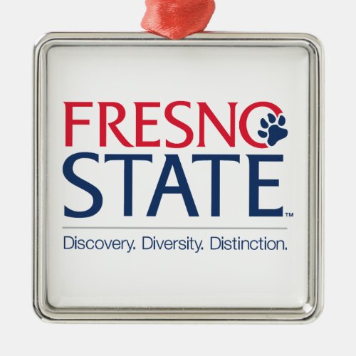 Fresno State University Slogan Metal Ornament