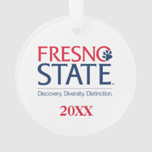 Fresno State University Slogan Ornament