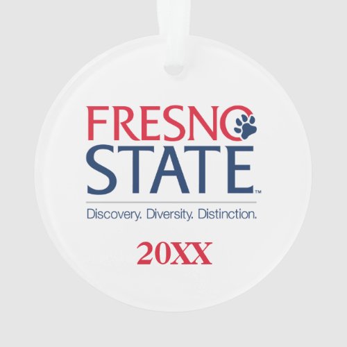 Fresno State University Slogan Ornament