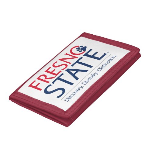 Fresno State University Slogan Tri_fold Wallet