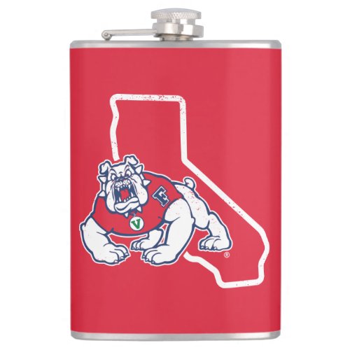 Fresno State  Vintage Bulldogs _ California Flask
