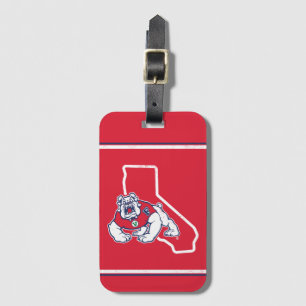 Fresno State Vintage Bulldogs - California Luggage Tag