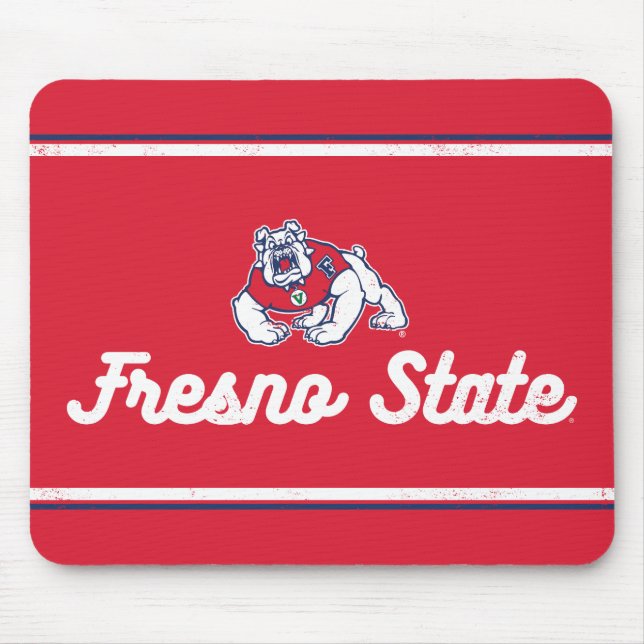 Fresno State | Vintage Script Logo Mouse Pad (Front)