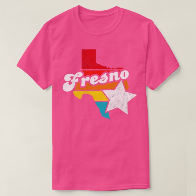 Fresno Texas Vintage Distressed Souvenir 2 T-Shirt (Design Front)