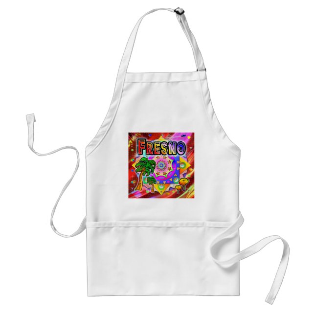 Fresno Tropical Friends Apron (Front)