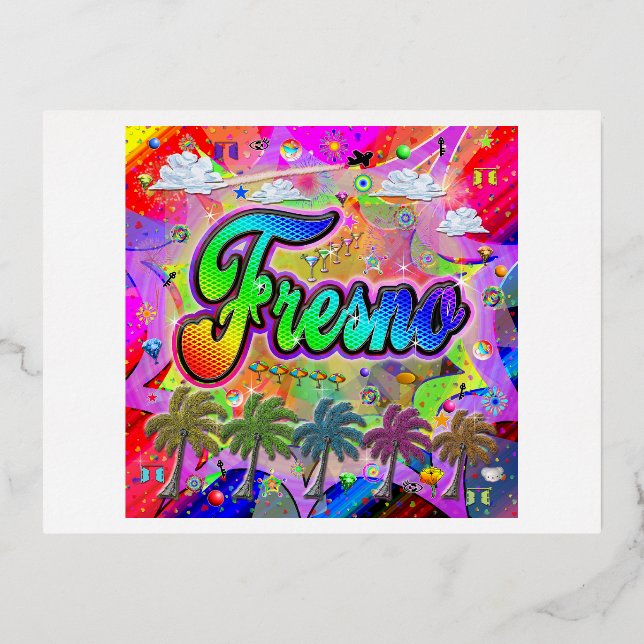 Fresno Vista Express Postcard (Front)