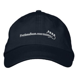 FretlessBass.com Logo Embroidered Baseball Cap