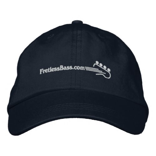 FretlessBasscom Logo Embroidered Baseball Cap