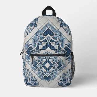 Fretwork Printed Backpack