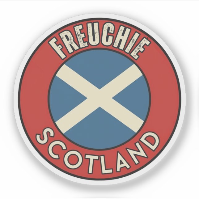 Freuchie, Scotland Sticker (Front)