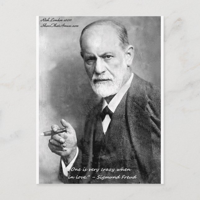 Freud Crazy Lovers Love Quote Gifts Cards Etc (Front)