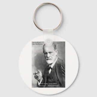 Freud Crazy Lovers Love Quote Gifts Cards Etc Keychain