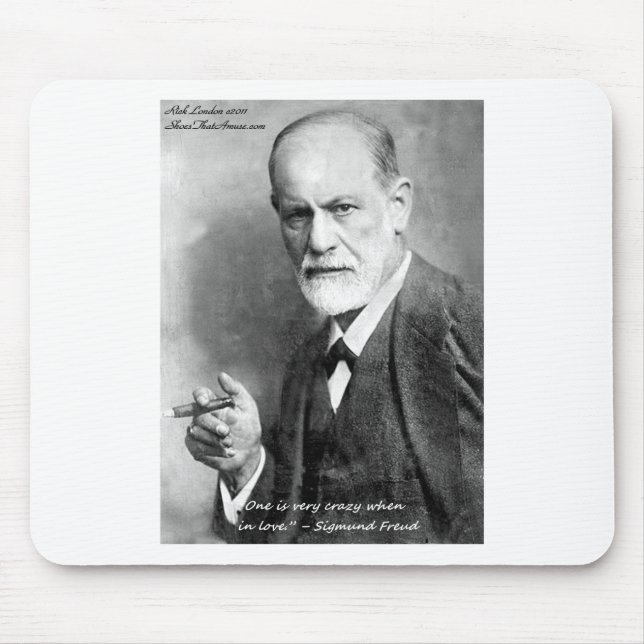 Freud Crazy Lovers Love Quote Gifts Cards Etc Mouse Pad (Front)
