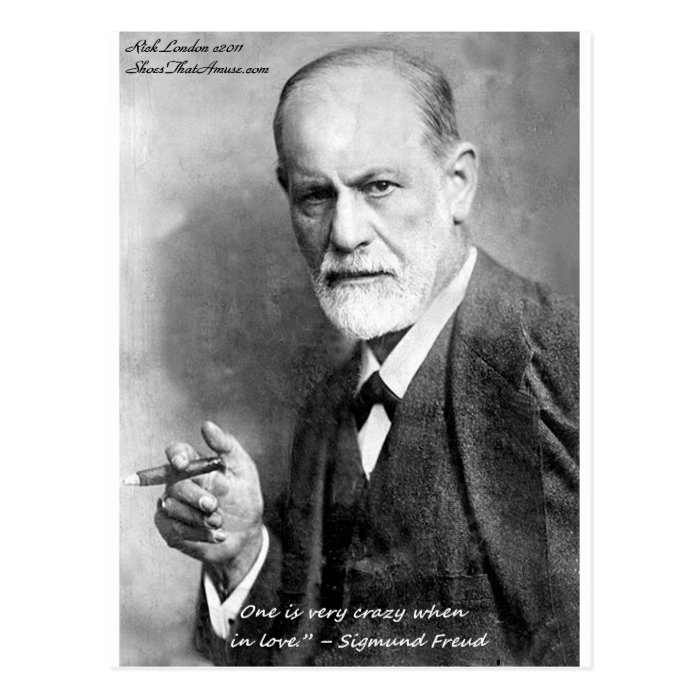 Freud Crazy Lovers Love Quote Gifts Cards Etc Post Cards