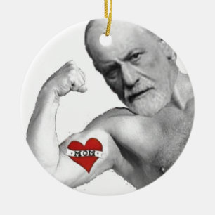 Freud Loves His Mother Ceramic Ornament
