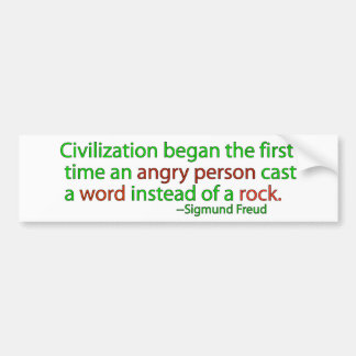 Freud on civilization bumper sticker