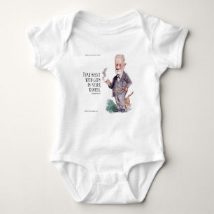 Freud & Quote About Cats Baby Bodysuit