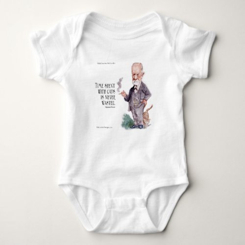 Freud  Quote About Cats Baby Bodysuit