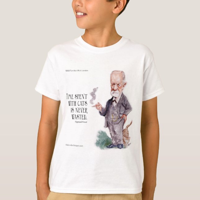Freud & Quote About Cats Boys T-Shirt (Front)