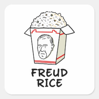 Freud Rice Philosophy Food Pun Sticker
