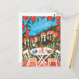 Freude Glück Neuen Haus schöne Landschaft Postcard