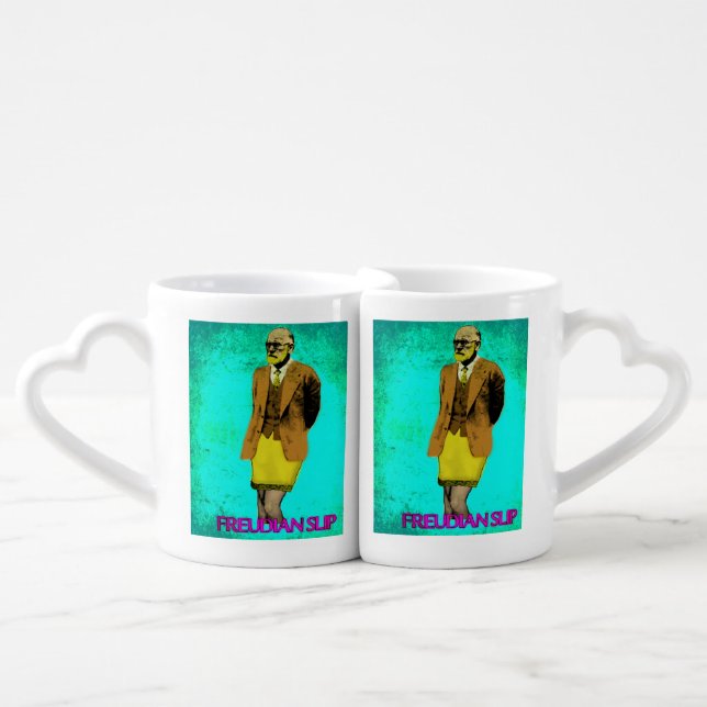 Freudian Slip Grunge Pop Art Meme Coffee Mug Set (Front Nesting)