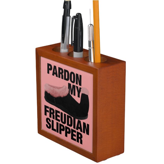 Freudian Slipper custom desk organizer (In Situ)