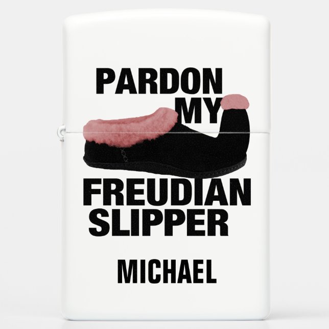 Freudian Slipper custom name lighter (Front)