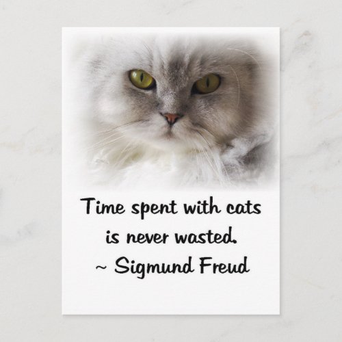 Freuds Cat Postcard