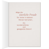 Freuen Ostern Kreuz & Pflanzen (Inside (Right))