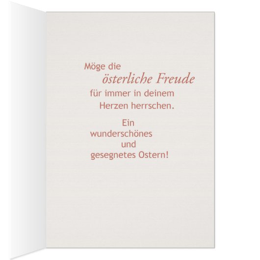 Freuen Ostern Kreuz & Pflanzen (Inside (Right))