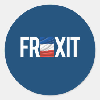 FREXIT -- - CLASSIC ROUND STICKER