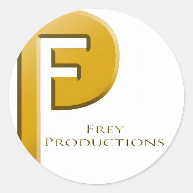 Frey Productions Gold Sticker (Front)