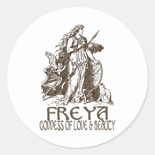 Freya Classic Round Sticker