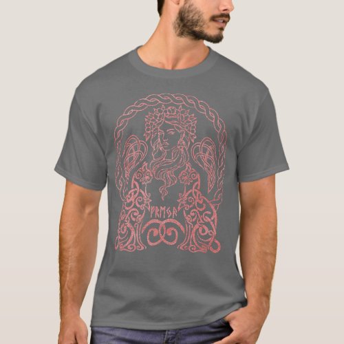 Freya Goddess Freyja Viking Norse Mythology Celtic T_Shirt