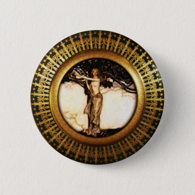 Freya Gold Button (Front)