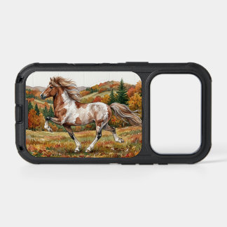 Freya Icelandic Horse in Autumn Forest iPhone 17 Pro Case