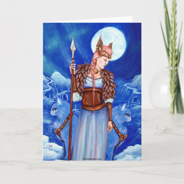 Freya Norse Goddess Card (Front)