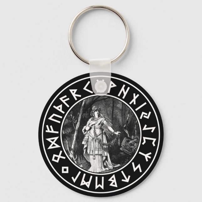 Freya Shield Keychain (Front)